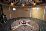 Innenraum mit Lehmputz